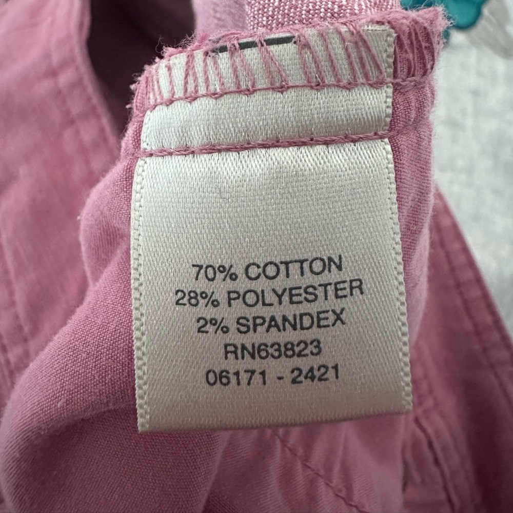 Christopher & Banks Straight Leg Pants Women’s 10 Pink Mid Rise Casual Stretch - Picture 9 of 10